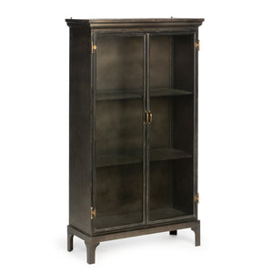 Two Door Apothecary Cabinet-Iron Accents