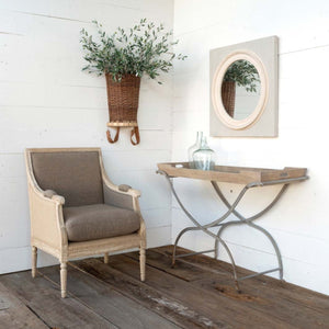 Planters Console Table-Iron Accents