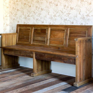 Chapel Bench-Iron Accents