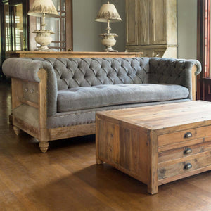 Capital Hotel Chesterfield Sofa-Iron Accents