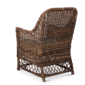 Aged Wicker Terrace Chair