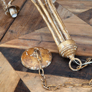 Villa Chandelier-Iron Accents