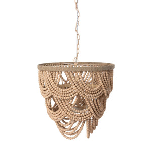 Cadence Wood Beaded Chandelier