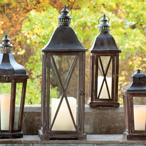 Country Club Lantern (Set)-Iron Accents