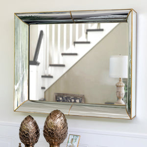 Glass Framed Wall Mirror
