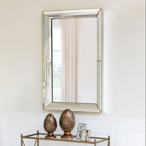 Glass Framed Wall Mirror