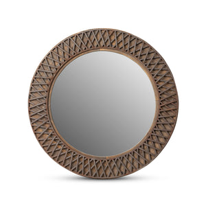 Metal Lattice Framed Mirror