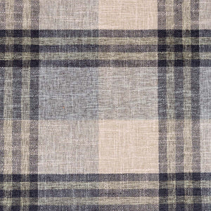 Farmhouse Blue Plaid Pillow-Iron Accents