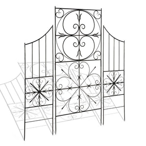 English Garden Trellis Set-Iron Accents