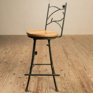Pinebough Iron Stool