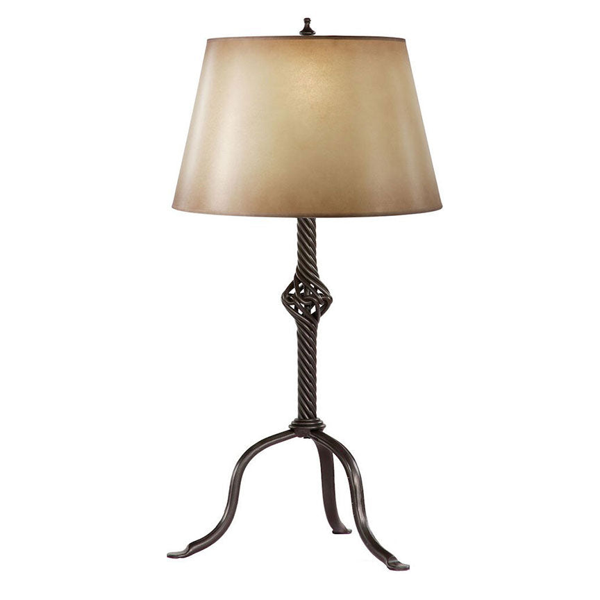 Folsom Knot Table Lamp-Iron Accents