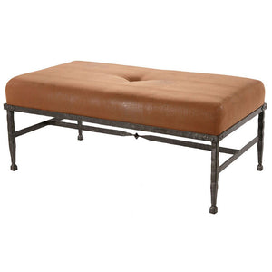 Forest Hill Ottoman-Iron Accents