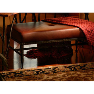 Forest Hill Ottoman-Iron Accents