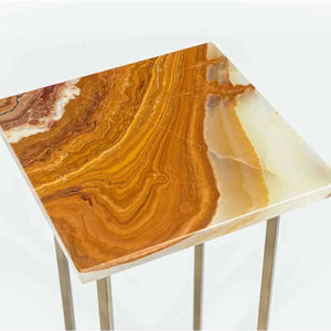 Green Talan Polished Onyx Table Top