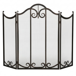 Ironwood Scroll Fireplace Screen