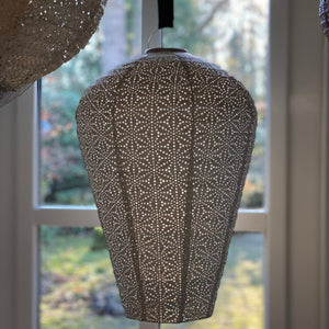 XL Balloon Sashiko Lantern - Light Taupe