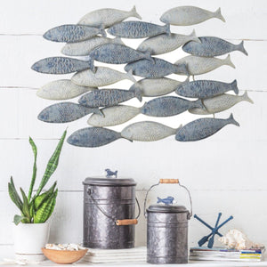 Layered Fish Wall Decor