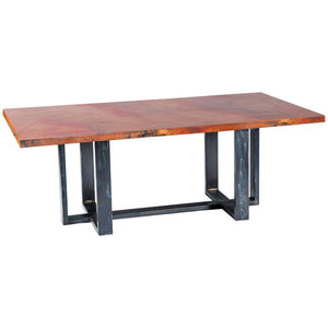 Milo Dining Table or Base for 72x44 - 84x44 Tops-Iron Accents