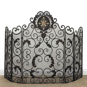 Monogram Curved Fireplace Screen