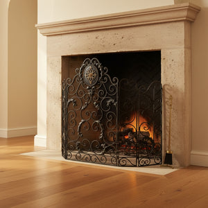 Monogram Curved Fireplace Screen