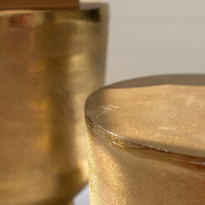 Antique Brass Drum Tables