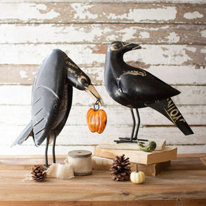 Recycled Metal Crows