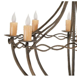 Norfork 8 Arm Chandelier-Iron Accents
