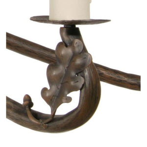 Oakdale 6 Arm Chandelier-Iron Accents