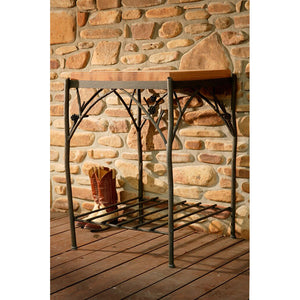 Pine Butcher Block-Iron Accents