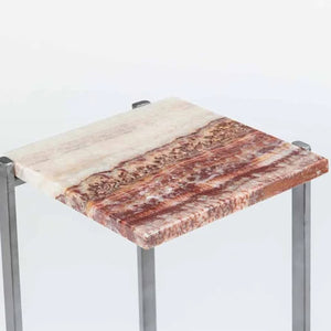 Red Polished Onyx Table Top