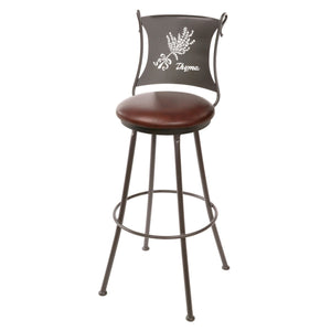 Thyme Wrought Iron Stool
