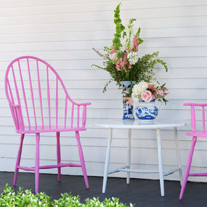 Windsor Patio Arm Chair (Set-2) | Iron Accents