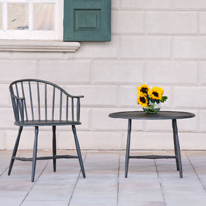 Windsor Low Back Patio Chair (Set-2) | Iron Accents