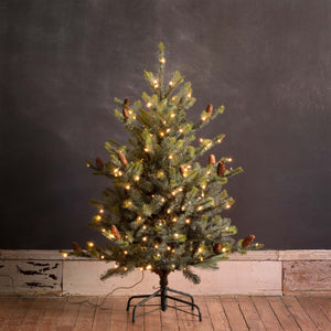 4.5' Park Hill Blue Spruce LED-Iron Accents