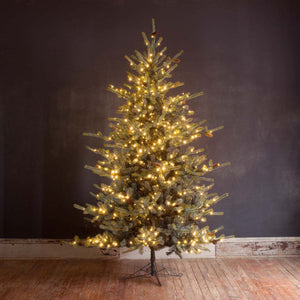 9' Park Hill Blue Spruce LED-Iron Accents
