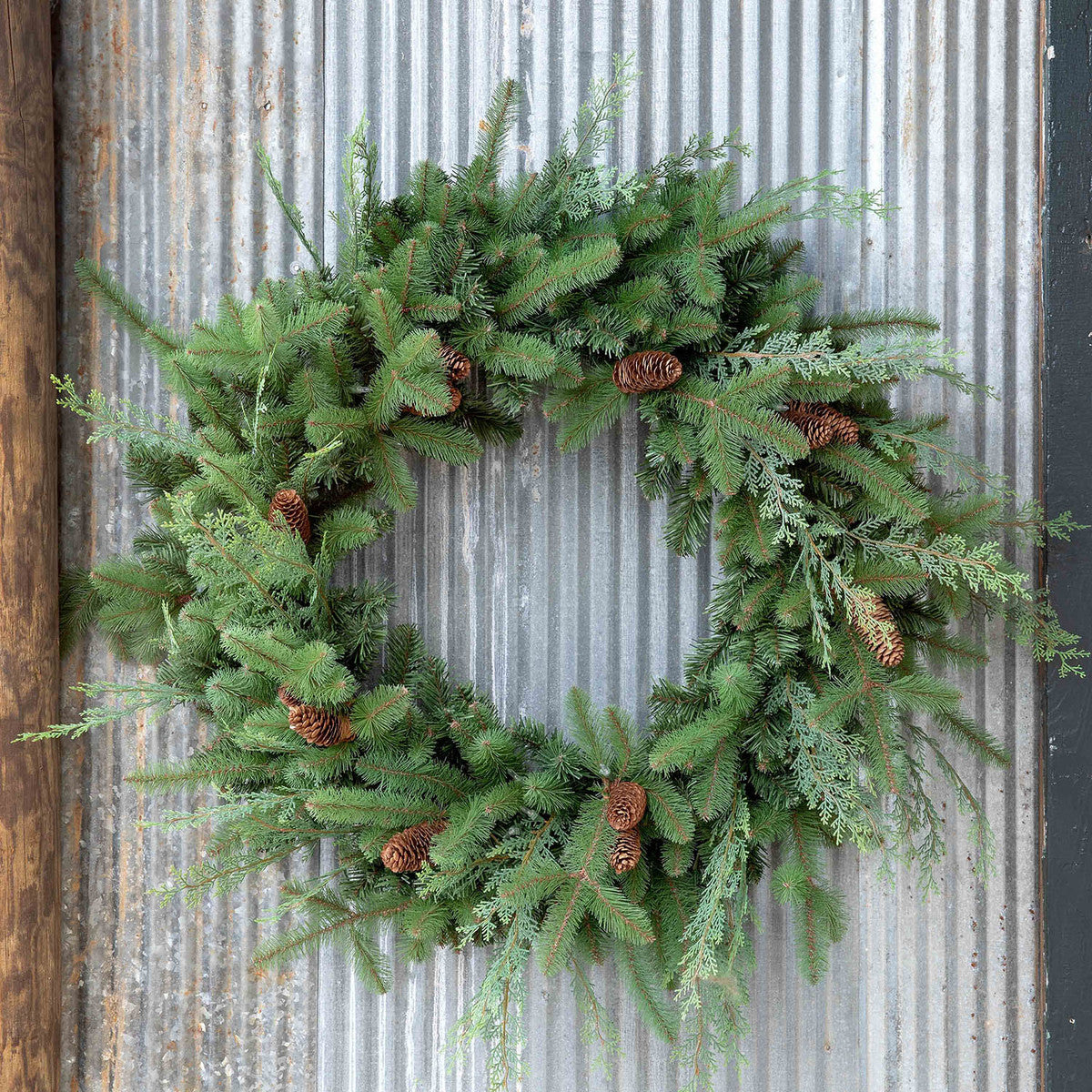 Winter Evergreen Wreath - 39"