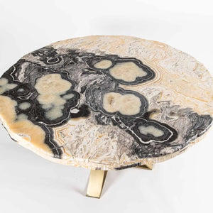 Zebra Polished Onyx Table Top