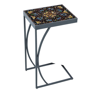 Monaco Mosaic C-Table-Iron Accents