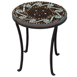 Oasis Mosaic Chaise Table-Iron Accents