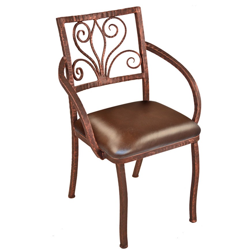 Alexander Arm Chair-Iron Accents