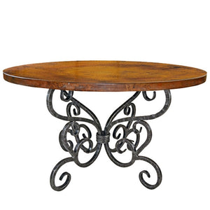 Alexander Dining Table / Base -60"-Iron Accents