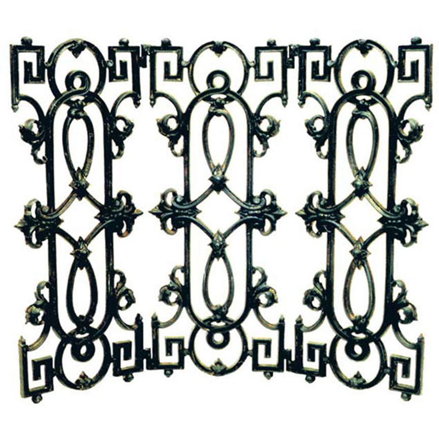 Alsace Fireplace Screen-Iron Accents