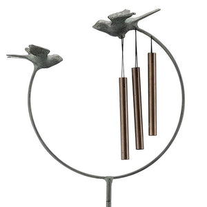 Bird Pair Wind Chime-Garden | Iron Accents