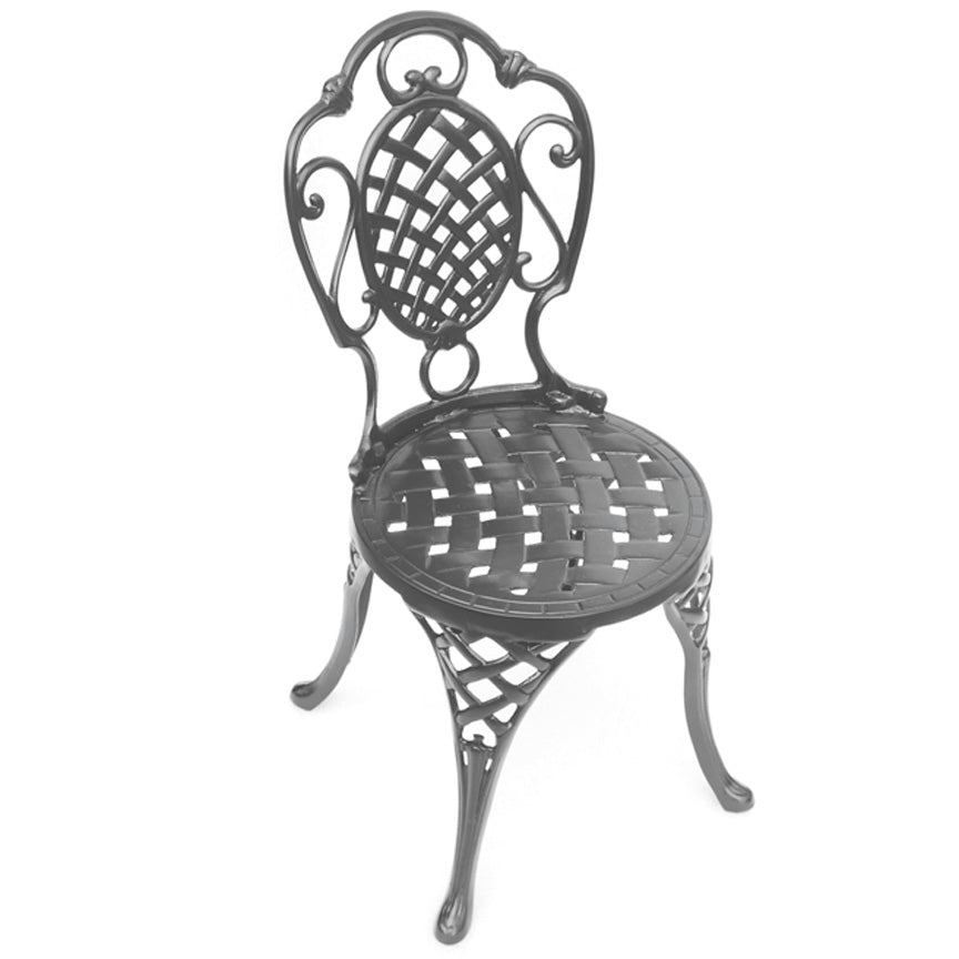 Bistro Chair (Set-2)-Iron Accents