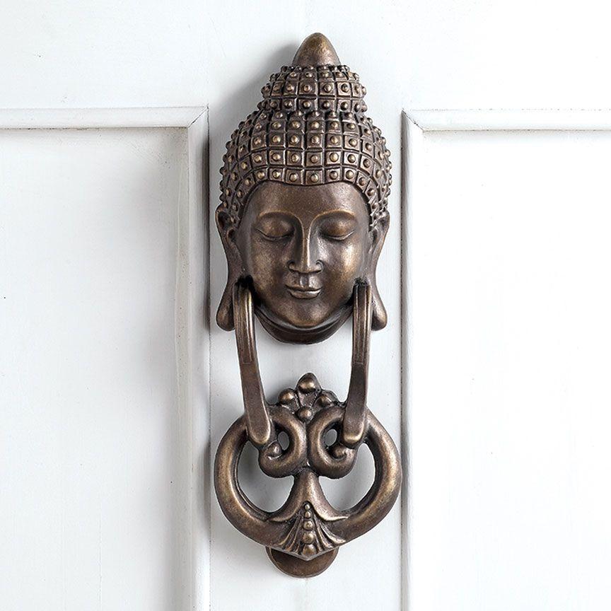 Buddha Aluminum Doorknocker-Garden | Iron Accents