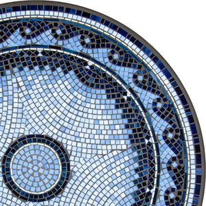 Navagio Mosaic Table Tops-Iron Accents
