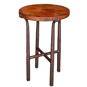 Cameron Accent Table / Base -18"-Iron Accents