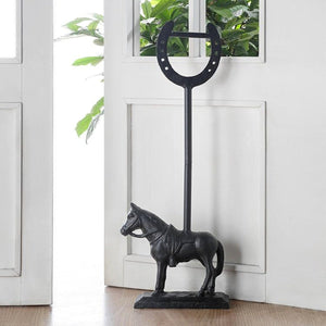 Cast Iron Horse Door Porter-Decor | Iron Accents