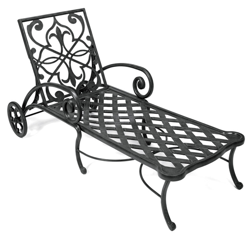 Catalina Chaise Lounge-Iron Accents