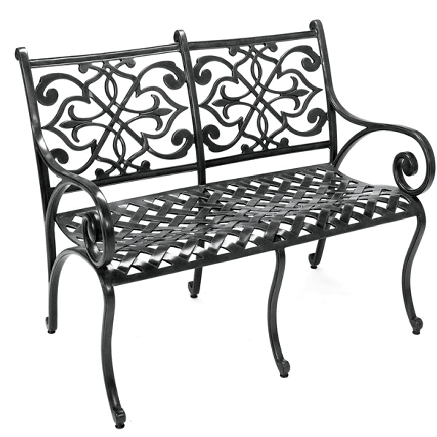 Catalina Settee-Iron Accents